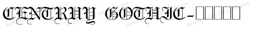 CENTRUY GOTHIC字体转换